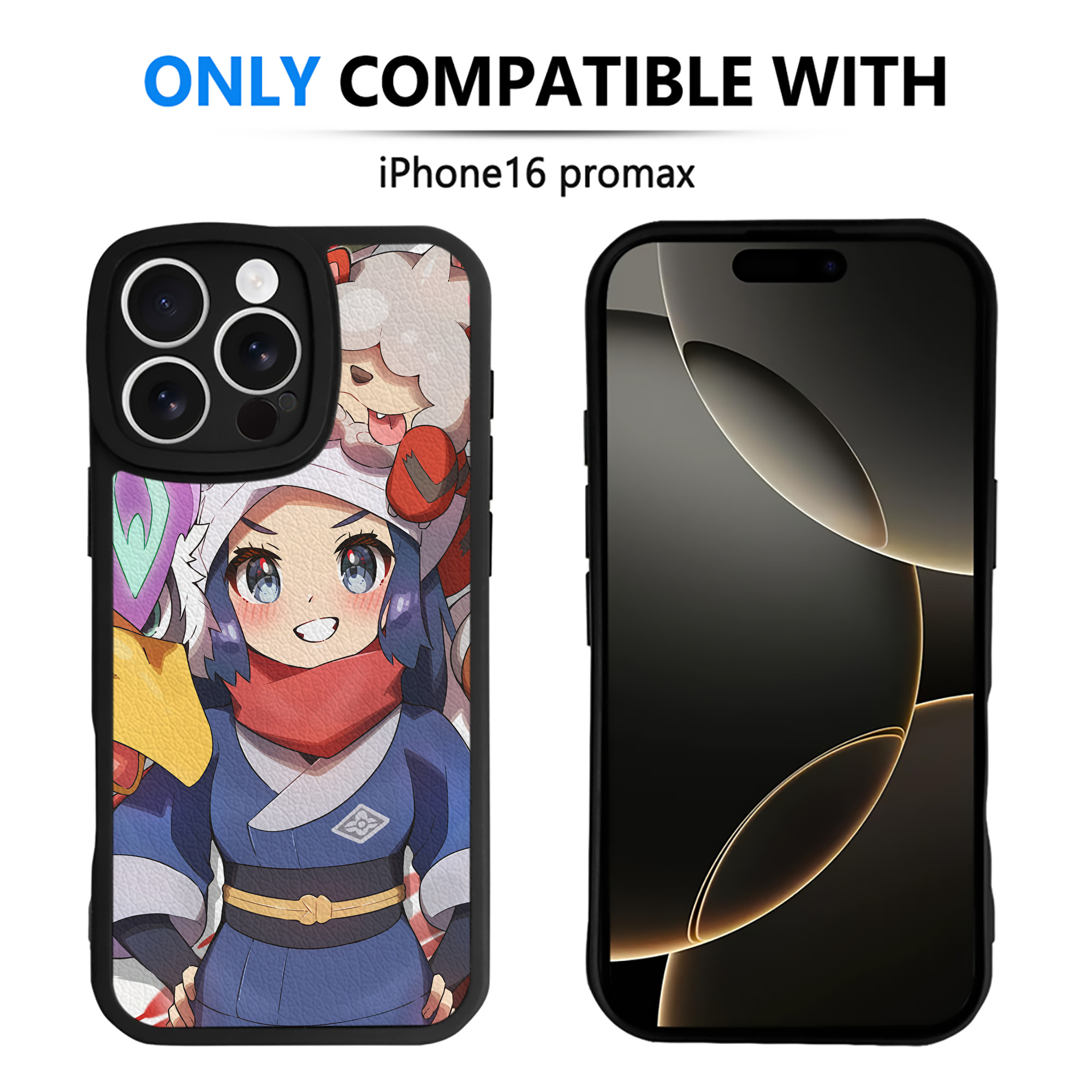 （画像用） ポケットモンスター Pokémon 【iPhone 16シリーズ対応】シリコンスマホケース（レザー調） 材質：シリコン